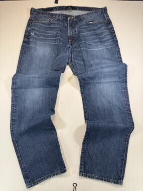 Big Star Mens Voyager Straight Relaxed Fit Blue Denim Jeans 38R Buckle Western
